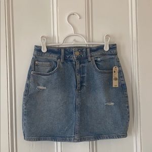 Light denim skirt
